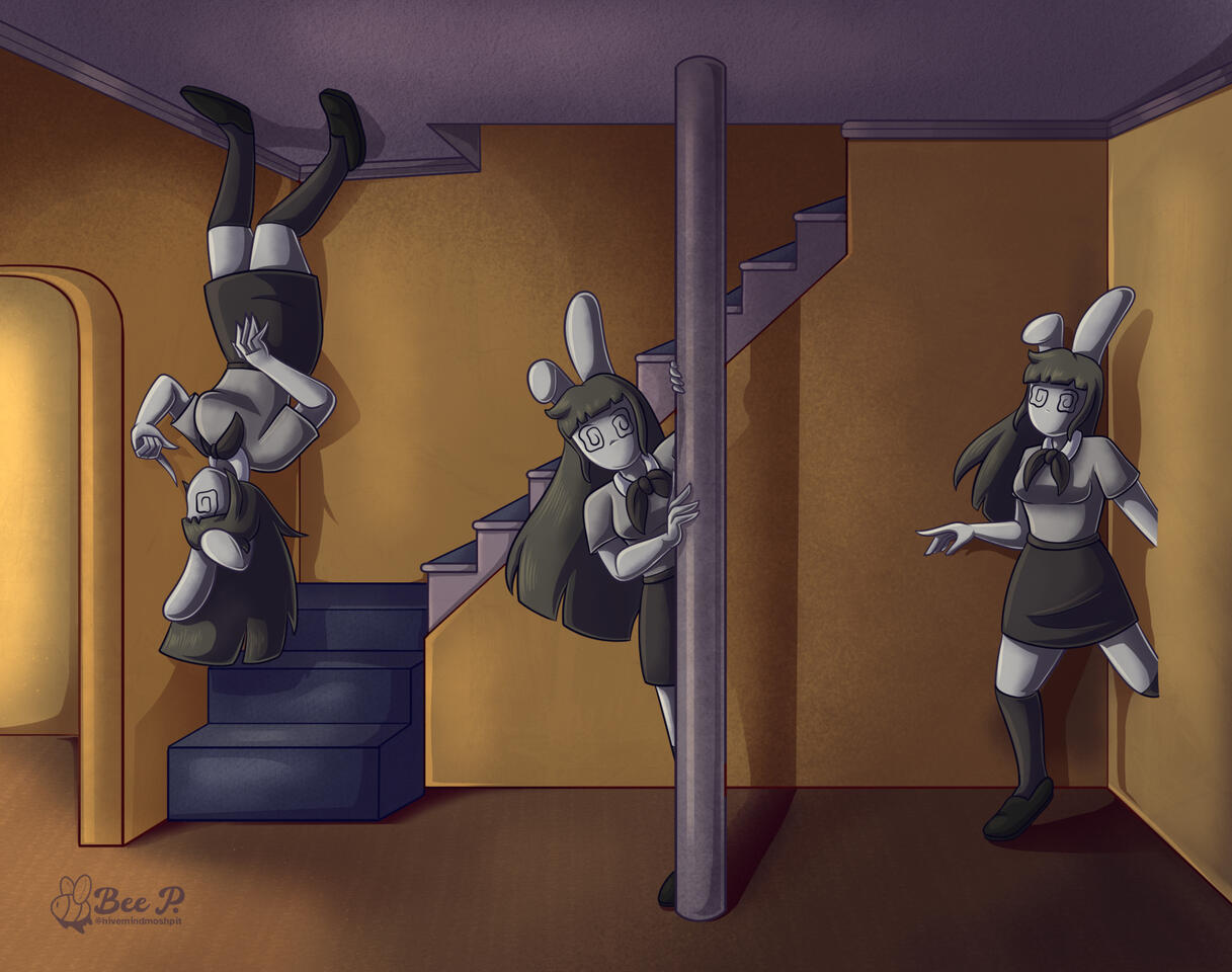 An illustration for Art Fight 2026 of user InkedCloud's original character, Swirly
