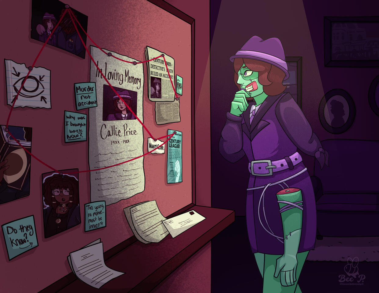Storytelling piece for my thesis project, a tabletop trading card fighting game called Zero to 100