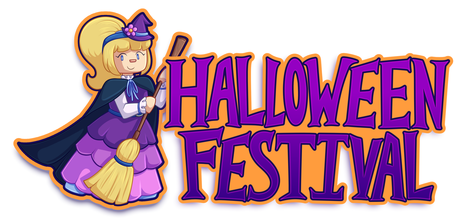 Halloween Festival - A logo for a virtual Halloween event